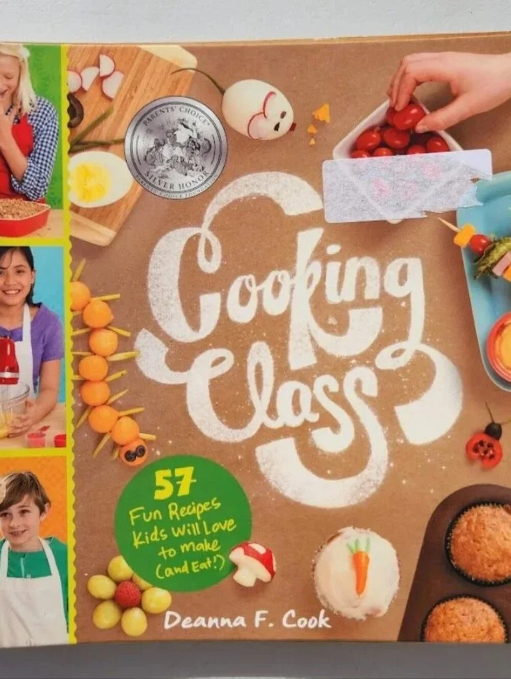 Cooking Class by Deanna F. Cook – Kids Cookbook – Complete w/ Stickers & Cards